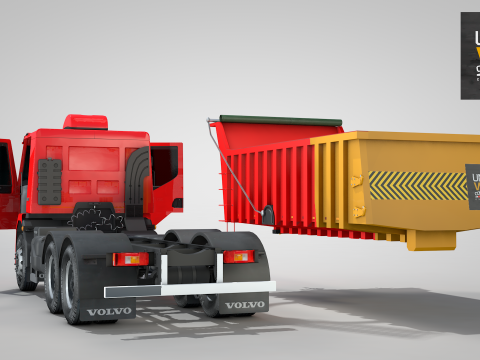 Construction Dump Truck 3D-Modell