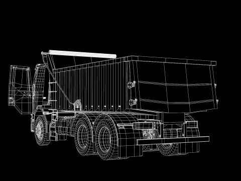 Construction Dump Truck 3D-Modell