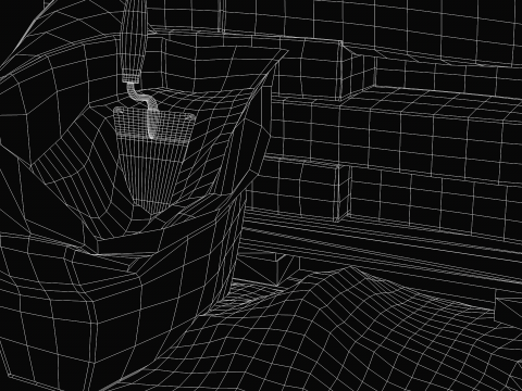 Construction - Cement Bags in Use 3D Model