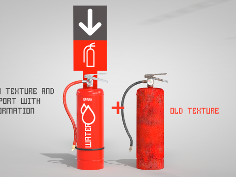 Extinguisher Water New Modello 3D