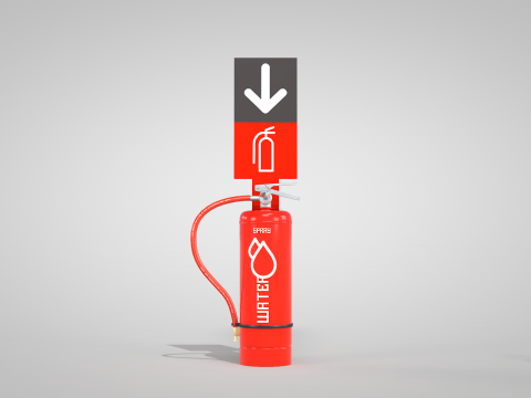 Extinguisher Water New Modèle 3D