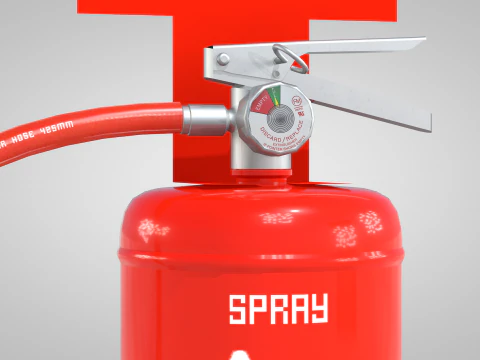 Extinguisher Water New 3D Model