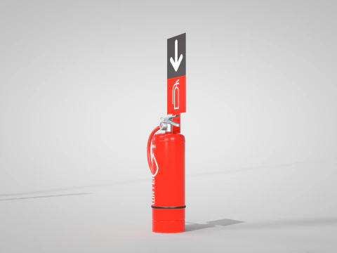 Extinguisher Water New 3D Model