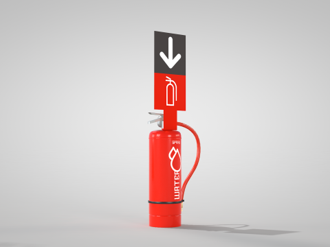 Extinguisher Water New Modèle 3D