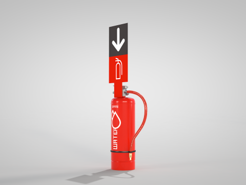 Extinguisher Water New Modèle 3D