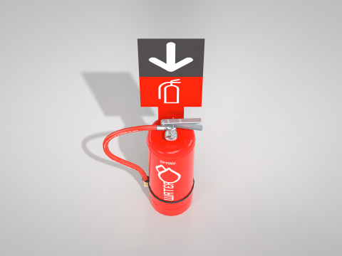 Extinguisher Water New Modèle 3D