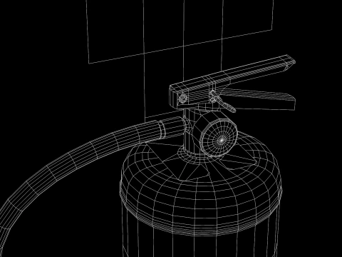Extinguisher Water New 3D Model