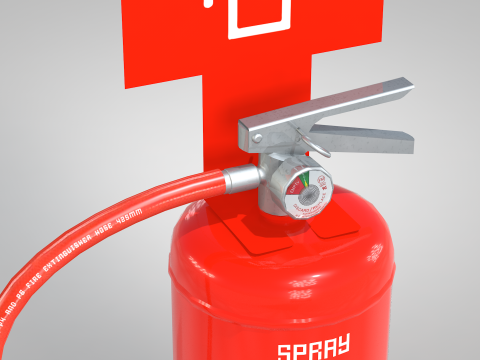 Extinguisher Water New Modèle 3D