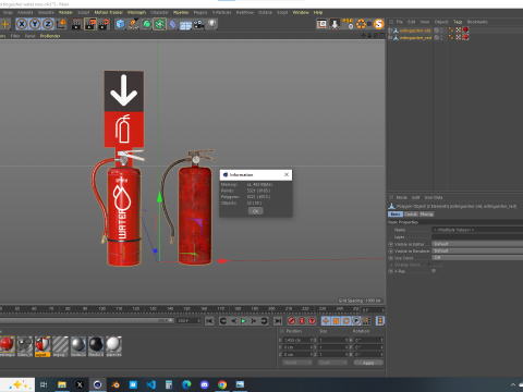 Extinguisher Water New Modèle 3D