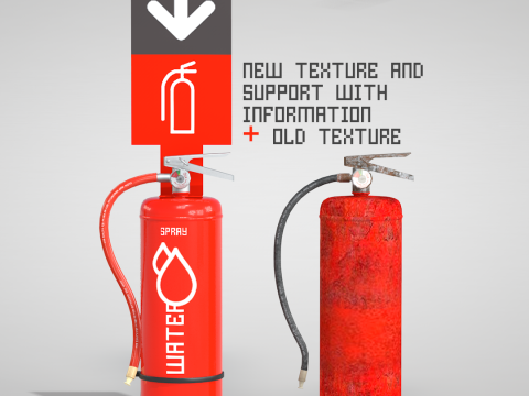 Extinguisher Water New Modèle 3D