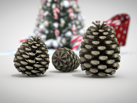 圣诞松果 3D 模型