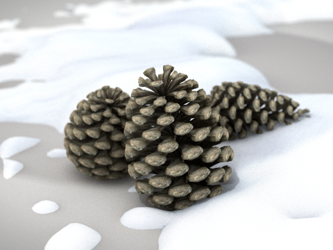 圣诞松果 3D 模型