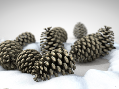 圣诞松果 3D 模型