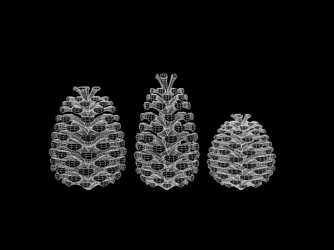 圣诞松果 3D 模型