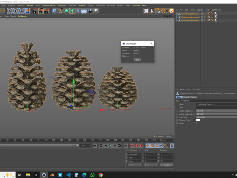 圣诞松果 3D 模型