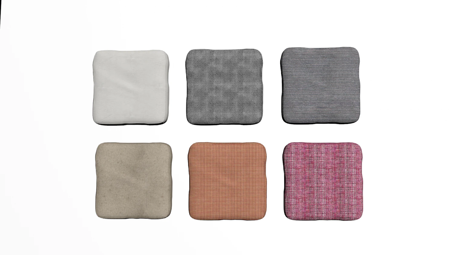 collection of pillows 3D Model .c4d .max .obj .3ds .fbx .stl .blend 