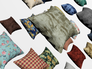 collection of pillows Modelo 3D