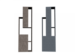 minimalistic shelves Model 3D