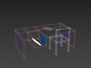childrens table gravity falls low-poly 3D Model