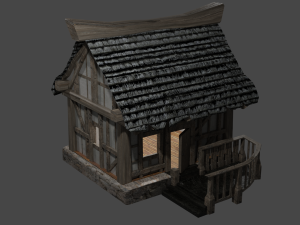 semi-antique house 3D-Modell