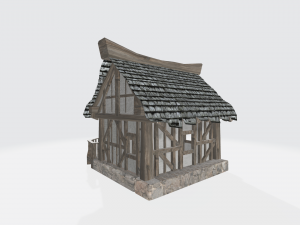 semi-antique house 3D Модель