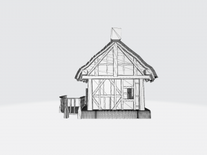 semi-antique house 3D Модель