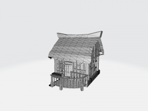 semi-antique house 3D Модель
