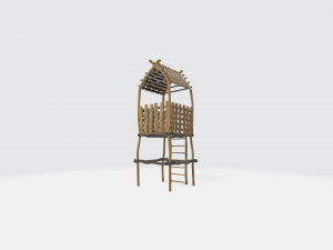 observation tower low-poly 3D 模型