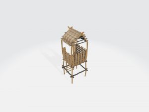 observation tower low-poly 3D-Modell