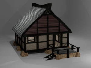 maison de style ancien Modèle 3D