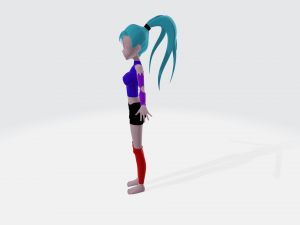 anime character female 3D Модель