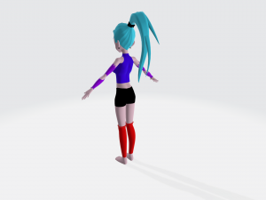 anime character female 3D Модель