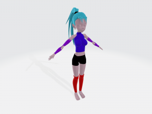 anime character female 3D Модель