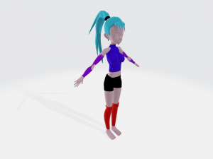 anime character female 3D Модель
