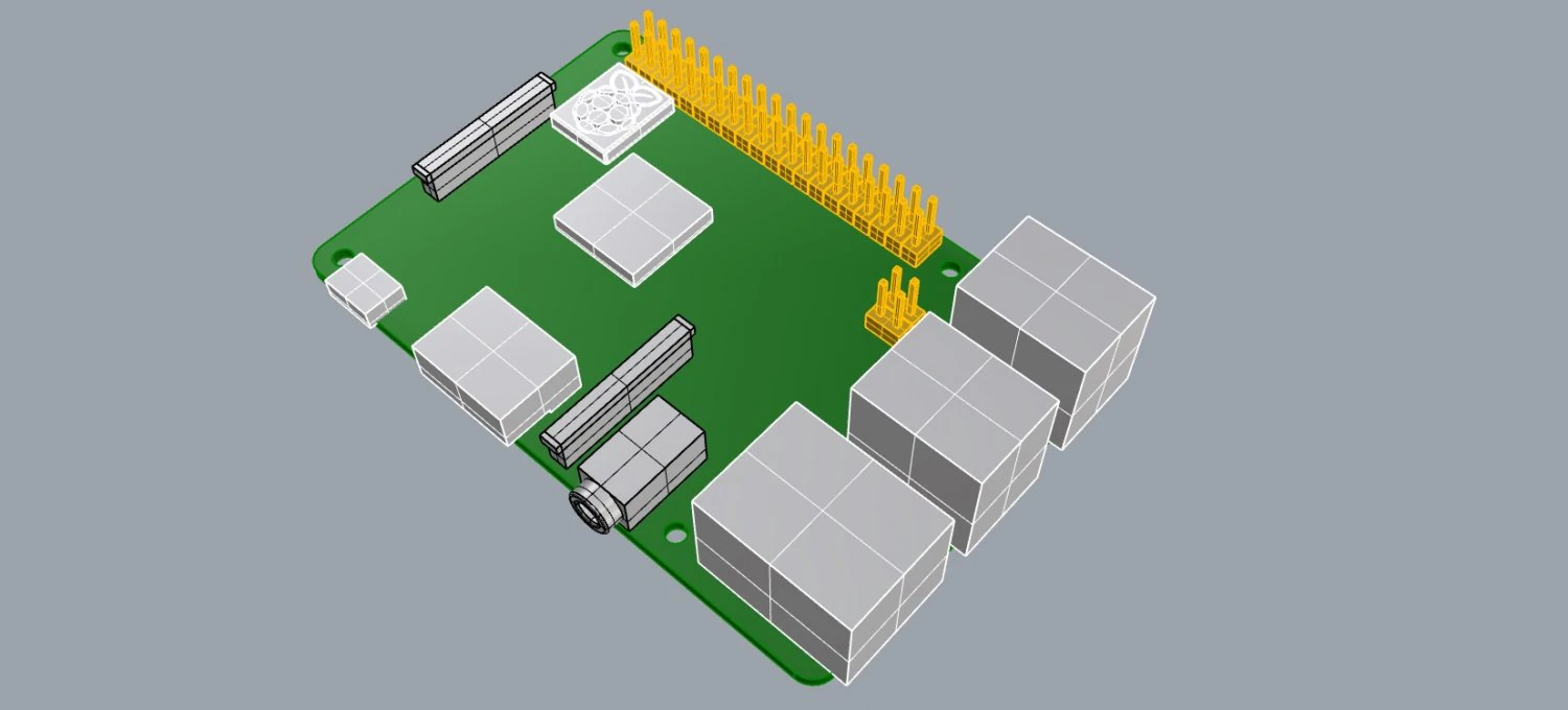 raspberry pi 3 b 3D Model .c4d .max .obj .3ds .fbx .stl .blend 