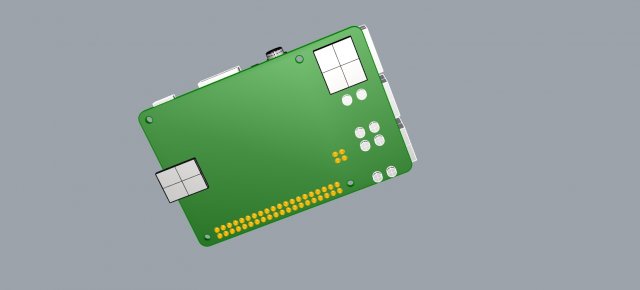 raspberry pi 3 b 3D Model in Parts 3DExport