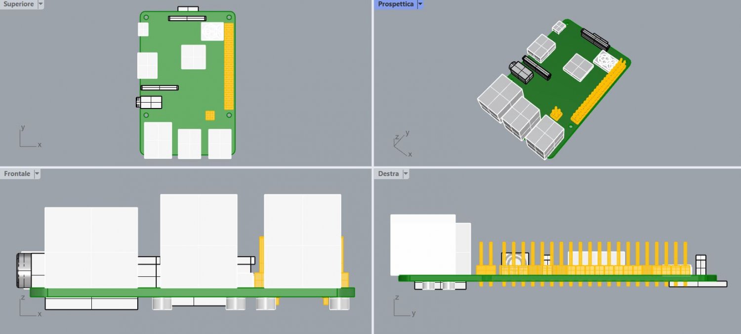 raspberry pi 3 b 3D Model in Parts 3DExport