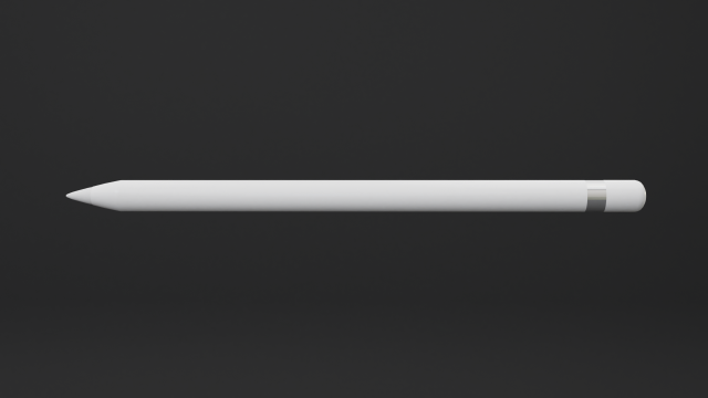 apple pencil 1 3D Model .c4d .max .obj .3ds .fbx .stl .blend 