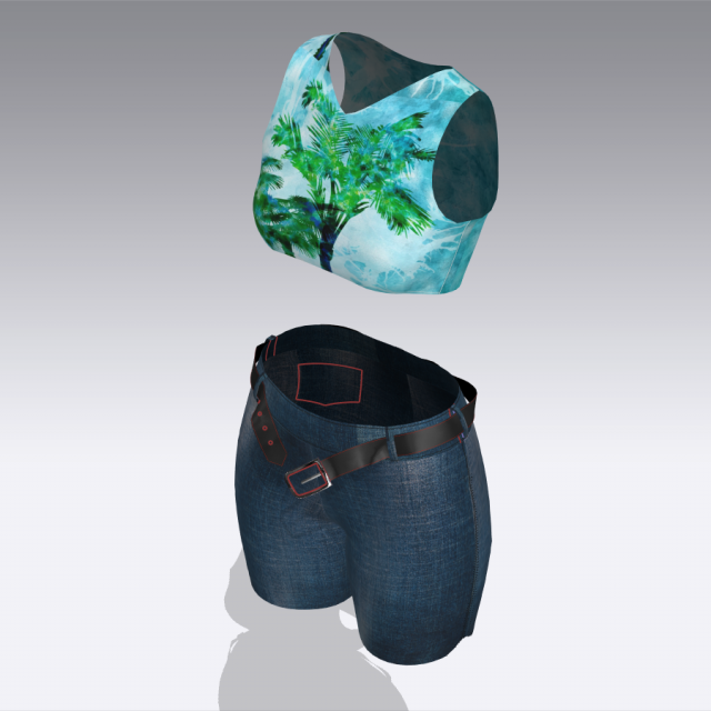 womans short and shirt 3Dモデル .c4d .max .obj .3ds .fbx .stl .blend 