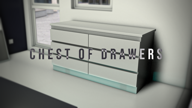 modern hi tech and aesthetic chest of drawers 3D 模型 .c4d .max .obj .3ds .fbx .stl .blend 