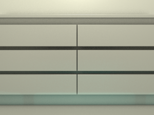 modern hi tech and aesthetic chest of drawers 3D 模型
