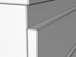 modern hi tech and aesthetic chest of drawers 3D 模型