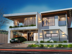 modern luxuary home 3D Model