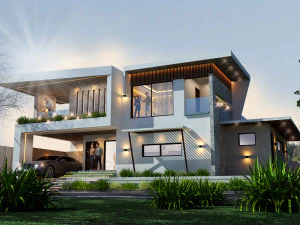modern luxuary home 3D Model