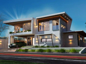 modern luxuary home 3D Model