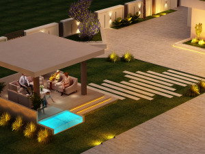 outdoor patio Modello 3D