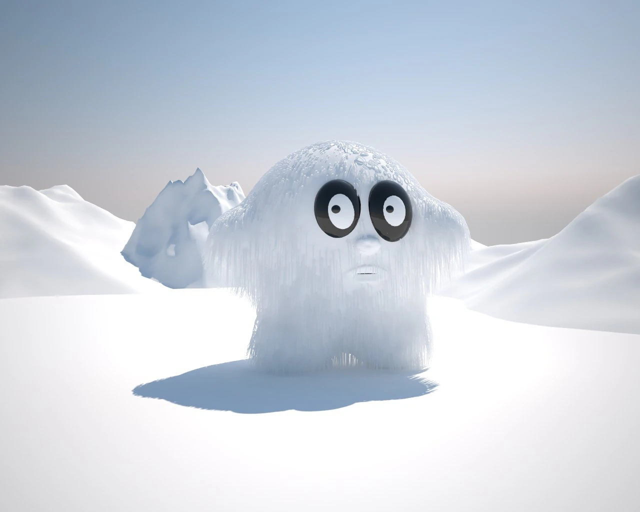 snow - man 3D Model .c4d .max .obj .3ds .fbx .stl .blend 