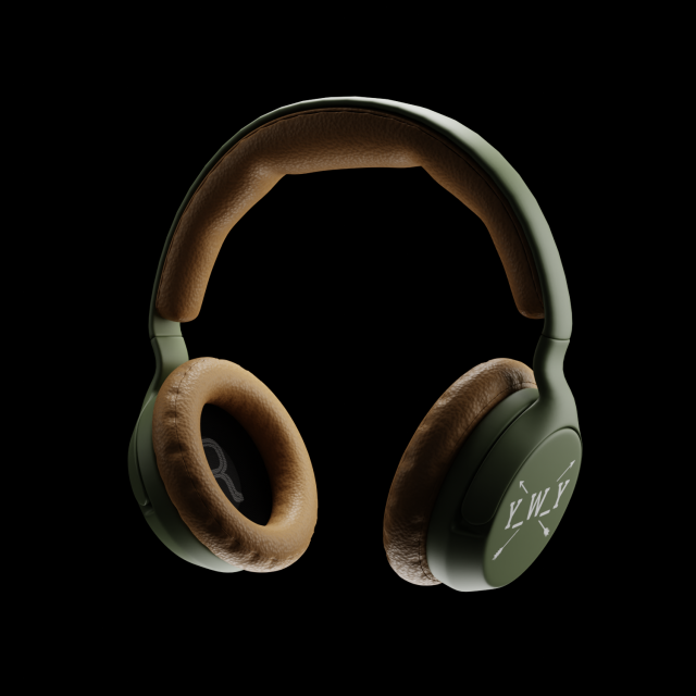 Headphones 3D Model .c4d .max .obj .3ds .fbx .stl .blend 