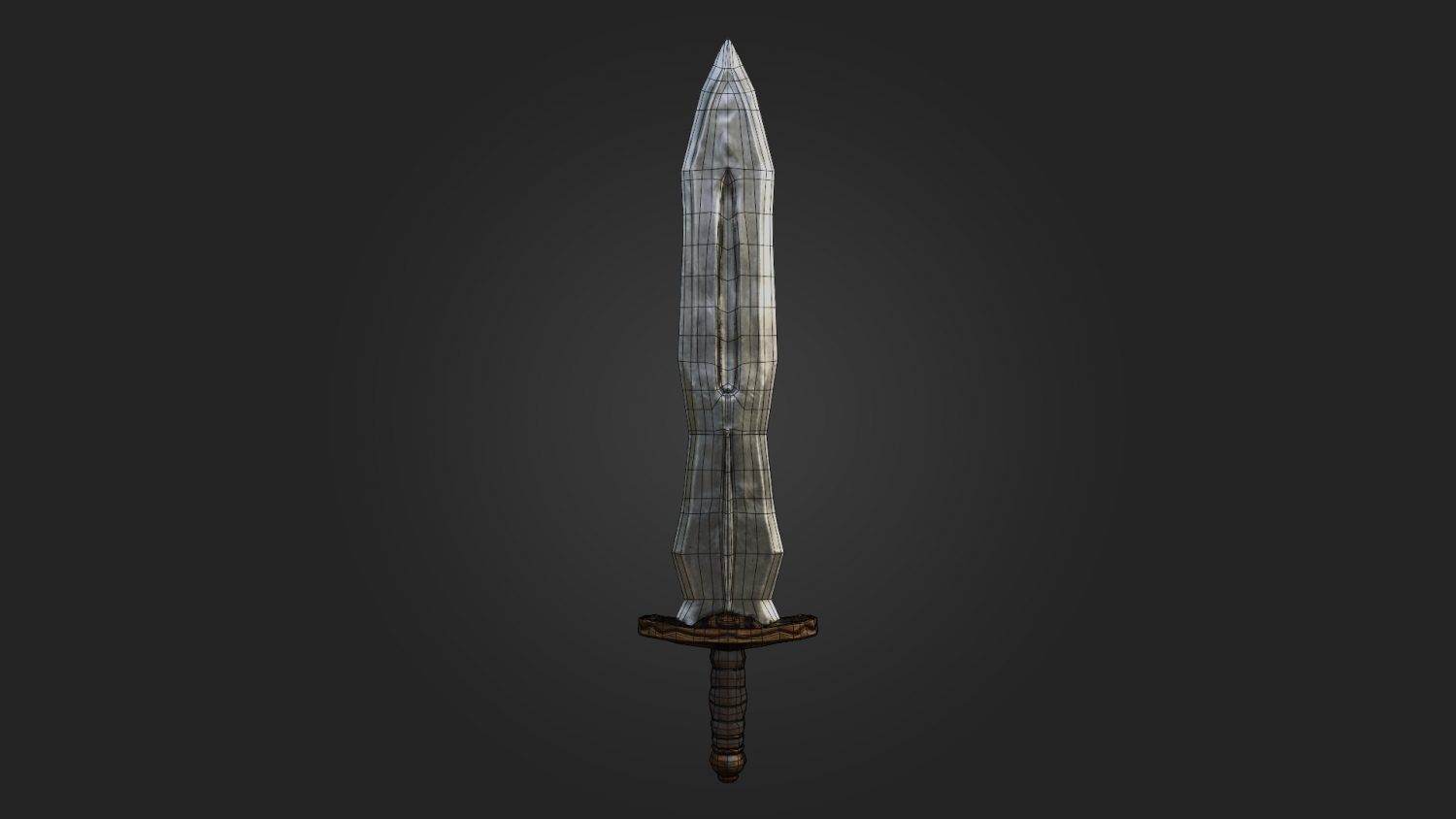 3D model Dark Sword VR / AR / low-poly