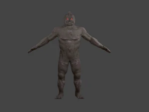 swamp monster pbr loy-poly gameready 3D Model